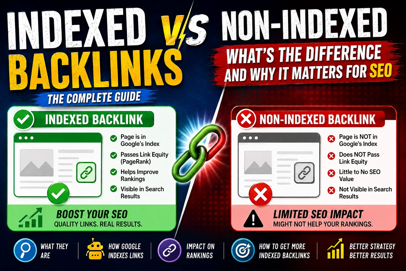 Indexed vs Non-Indexed Backlinks: The Complete Guide to SEO Impact